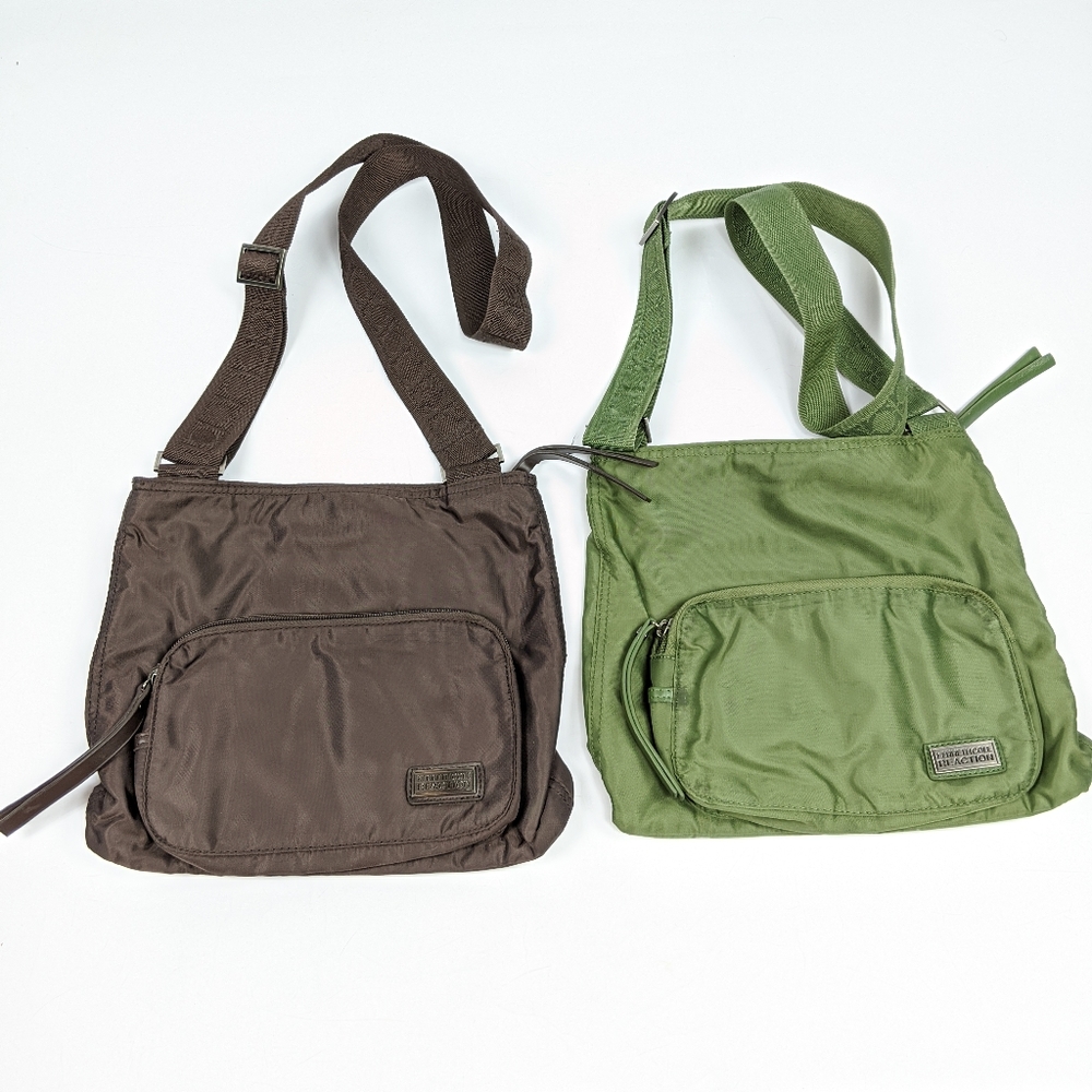 Lot of 2 Kenneth Cole Reaction Shoulder Bags Green